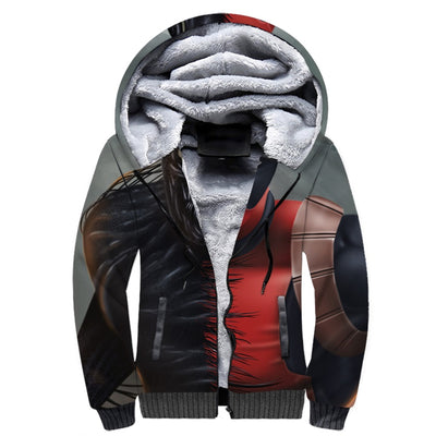 Venom Deadpool Unisex Fleece Winter Jacket Pullover Hoodie