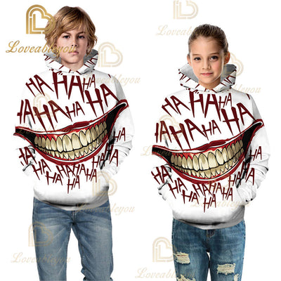 HAHA Joker - Adult and Kids Unisex Pullover  Hoodie