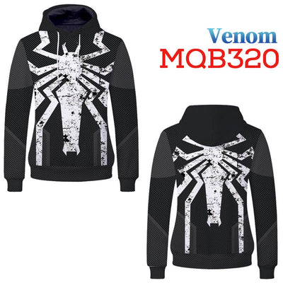 Superhero Hoodies - Venom Spidy Unisex Pullover Hooded Sweatshirt