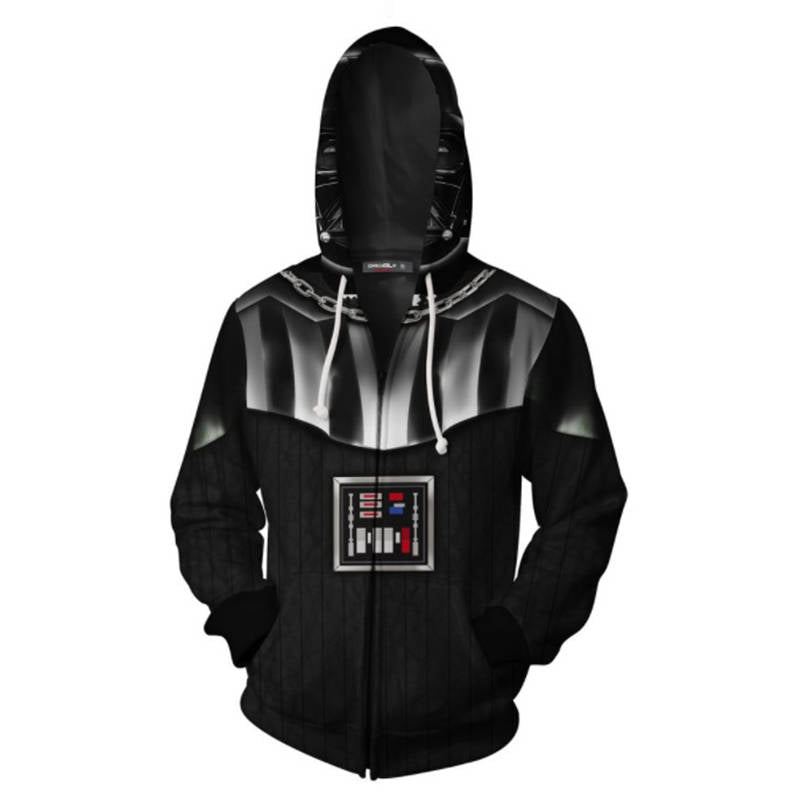 Star Wars Hoodies - Darth Vader Cosplay Zip Up Hoodie