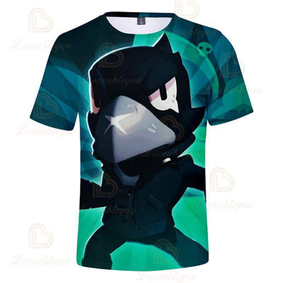 Shooting Game - the Black Crow T-shirt 3D Printed T Shirts Spring Tops Summer Tees