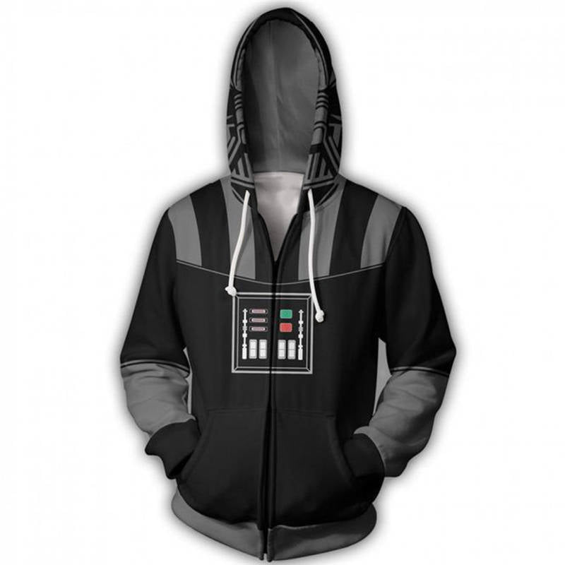 Schaduw ijzer Junior Star Wars Hoodies Sale Darth Vader Cosplay Zip Up Hoodie - Fans-Home