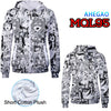 Ahegao Sweatshirt -  Unisex Pullover Zip Up Hoodie -4