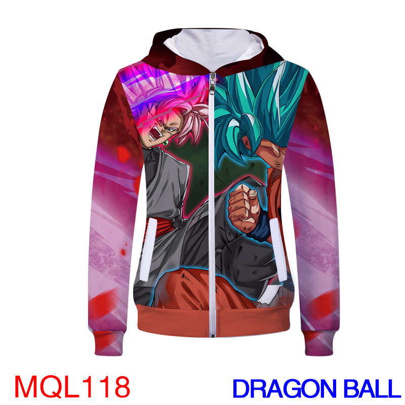 Anime Sweatshirt - Dragon Ball Unisex Zip Up Hoodie
