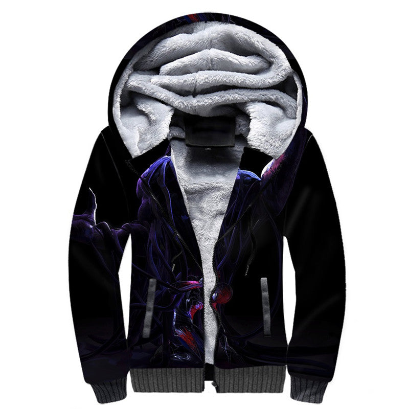 Venom Spider Unisex Fleece Winter Jacket