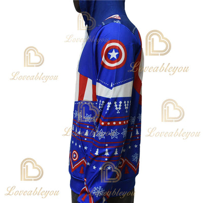 Limited Edition - Captain America  Christmas Unisex  Hoodie