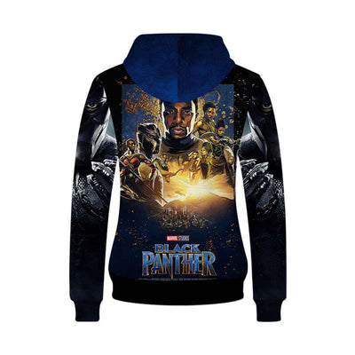 Movie Sweatshirt - Black Panther Unisex Zip Up Hoodie