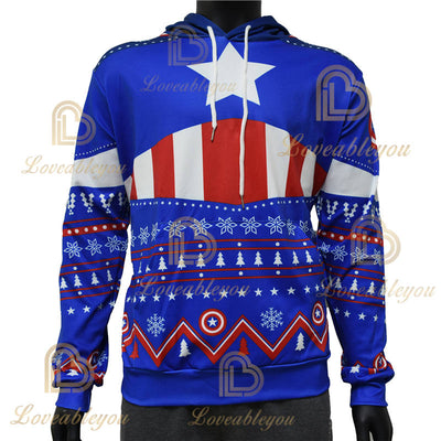 Limited Edition - Captain America  Christmas Unisex  Hoodie