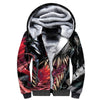 Venom Deadpool Unisex Fleece Winter Jacket Pullover Hoodie