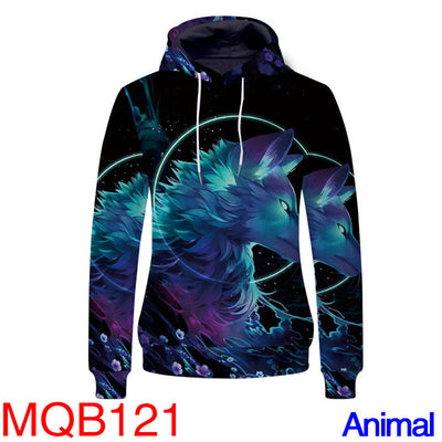 Animal Hoodies - Spirit Wolf Unisex Pullover Hooded Sweatshirt
