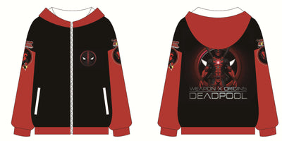 Movie Sweatshirt - Deadpool Unisex Zip Up Hoodie