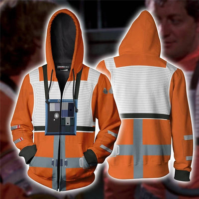 Star Wars Hoodies - X-wing Pilot Suit Zip Up Hoodie