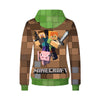 Anime Sweatshirt - Minecraft Unisex Zip Up Hoodie